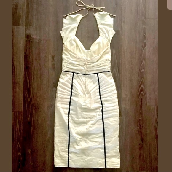 Nicole Miller Collection Ruched Halter Dress- Sz 4 - Picture 2 of 4